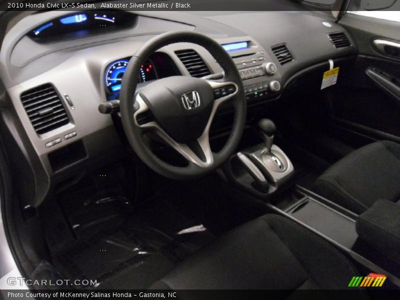 Alabaster Silver Metallic / Black 2010 Honda Civic LX-S Sedan