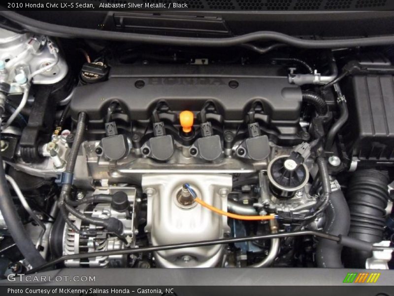 Alabaster Silver Metallic / Black 2010 Honda Civic LX-S Sedan