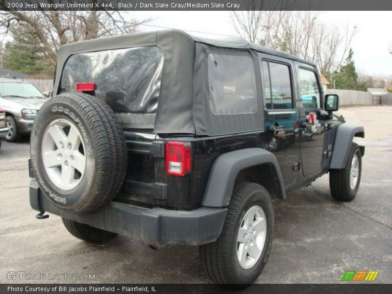 Black / Dark Slate Gray/Medium Slate Gray 2009 Jeep Wrangler Unlimited X 4x4