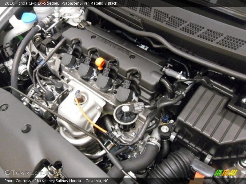 Alabaster Silver Metallic / Black 2010 Honda Civic LX-S Sedan