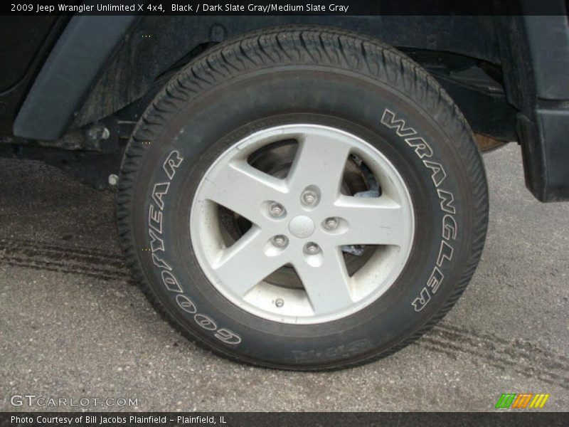 Black / Dark Slate Gray/Medium Slate Gray 2009 Jeep Wrangler Unlimited X 4x4