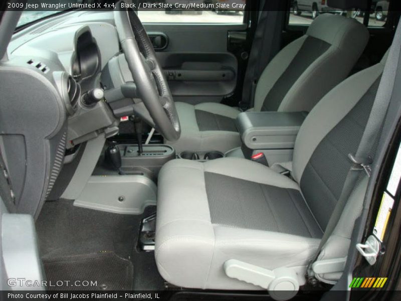Black / Dark Slate Gray/Medium Slate Gray 2009 Jeep Wrangler Unlimited X 4x4