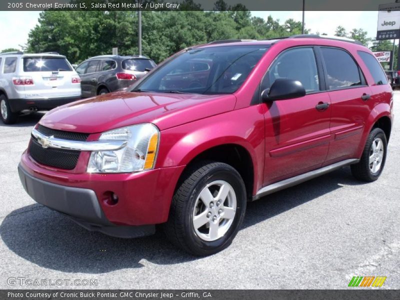 Salsa Red Metallic / Light Gray 2005 Chevrolet Equinox LS