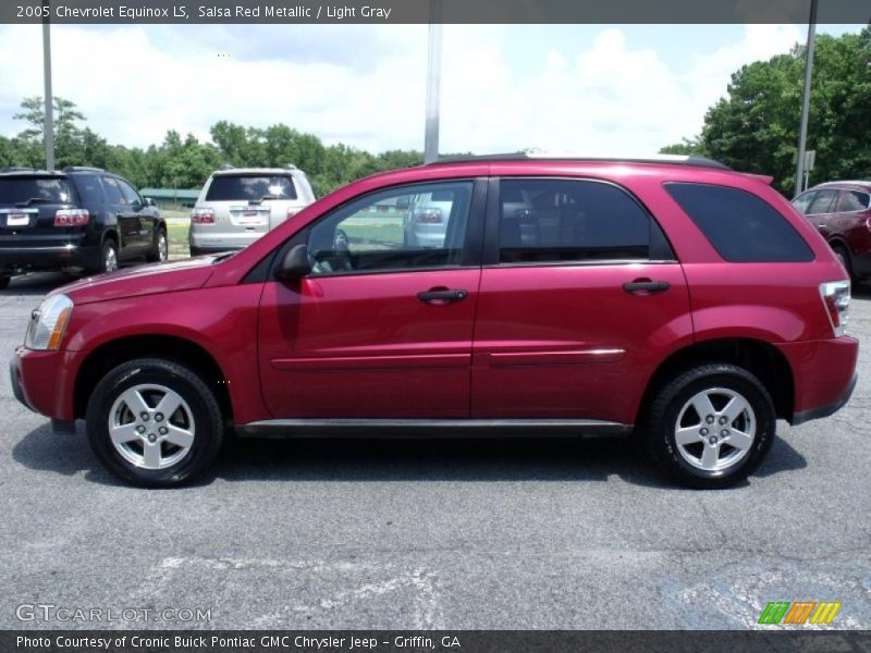 Salsa Red Metallic / Light Gray 2005 Chevrolet Equinox LS