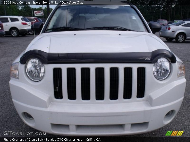 Stone White / Dark Slate Gray 2008 Jeep Compass Sport