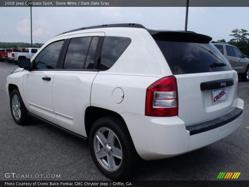 Stone White / Dark Slate Gray 2008 Jeep Compass Sport