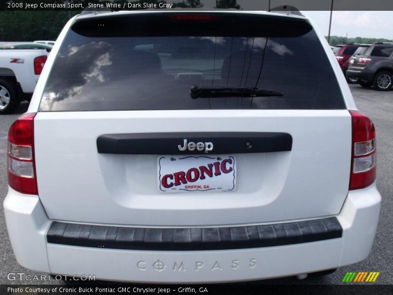 Stone White / Dark Slate Gray 2008 Jeep Compass Sport