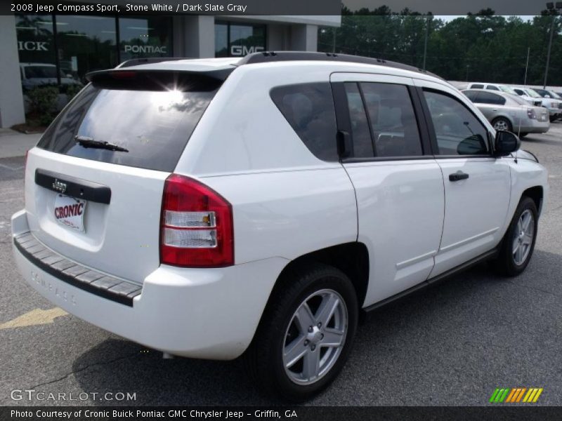 Stone White / Dark Slate Gray 2008 Jeep Compass Sport