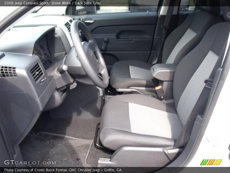 Stone White / Dark Slate Gray 2008 Jeep Compass Sport