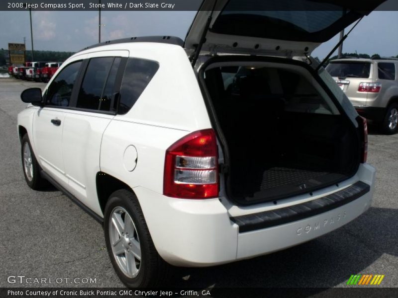 Stone White / Dark Slate Gray 2008 Jeep Compass Sport