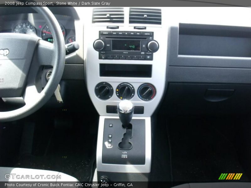 Stone White / Dark Slate Gray 2008 Jeep Compass Sport