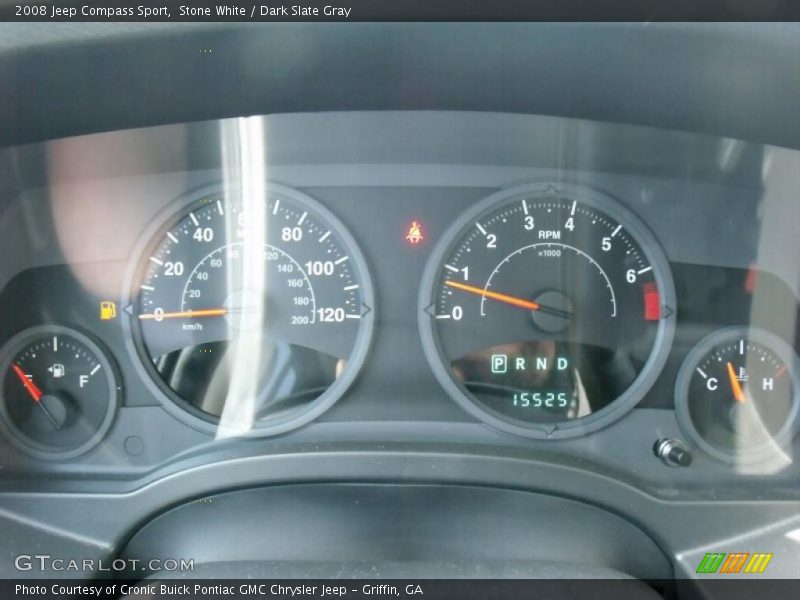 Stone White / Dark Slate Gray 2008 Jeep Compass Sport