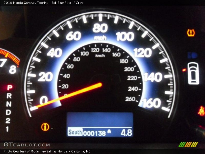 Bali Blue Pearl / Gray 2010 Honda Odyssey Touring