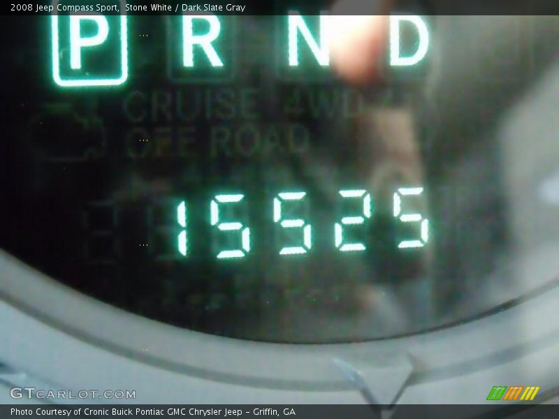 Stone White / Dark Slate Gray 2008 Jeep Compass Sport