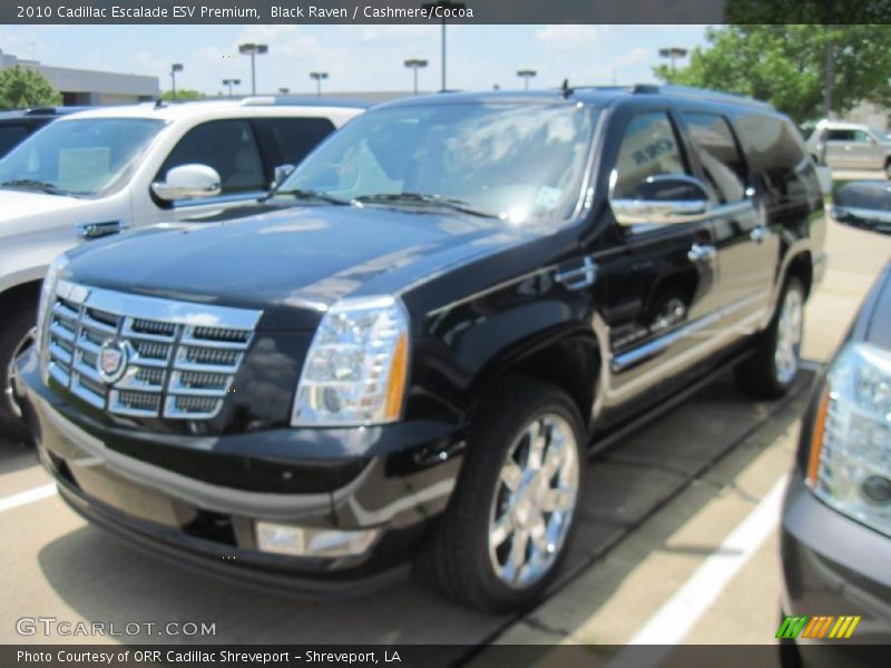 Black Raven / Cashmere/Cocoa 2010 Cadillac Escalade ESV Premium