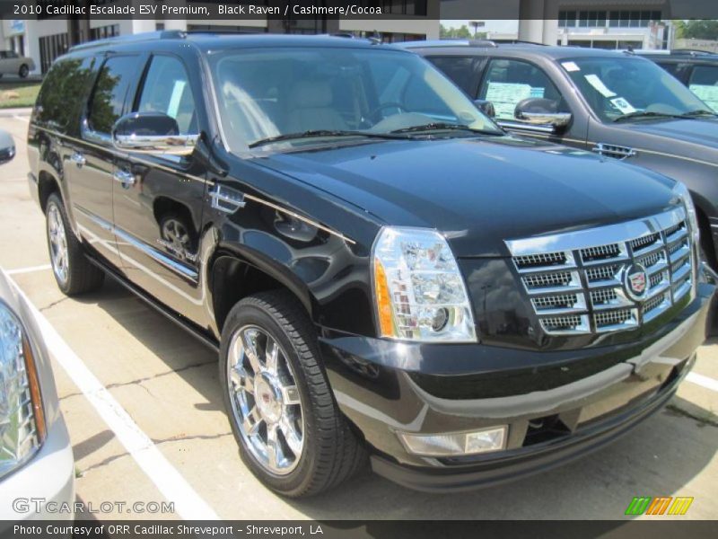 Black Raven / Cashmere/Cocoa 2010 Cadillac Escalade ESV Premium