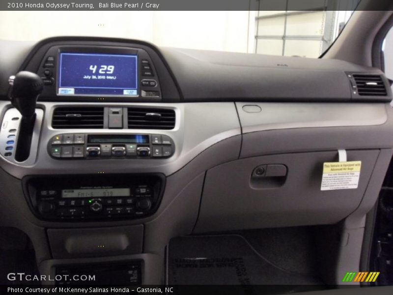 Bali Blue Pearl / Gray 2010 Honda Odyssey Touring