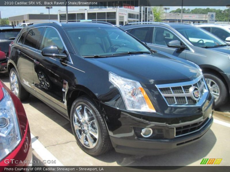 Black Raven / Shale/Brownstone 2010 Cadillac SRX V6