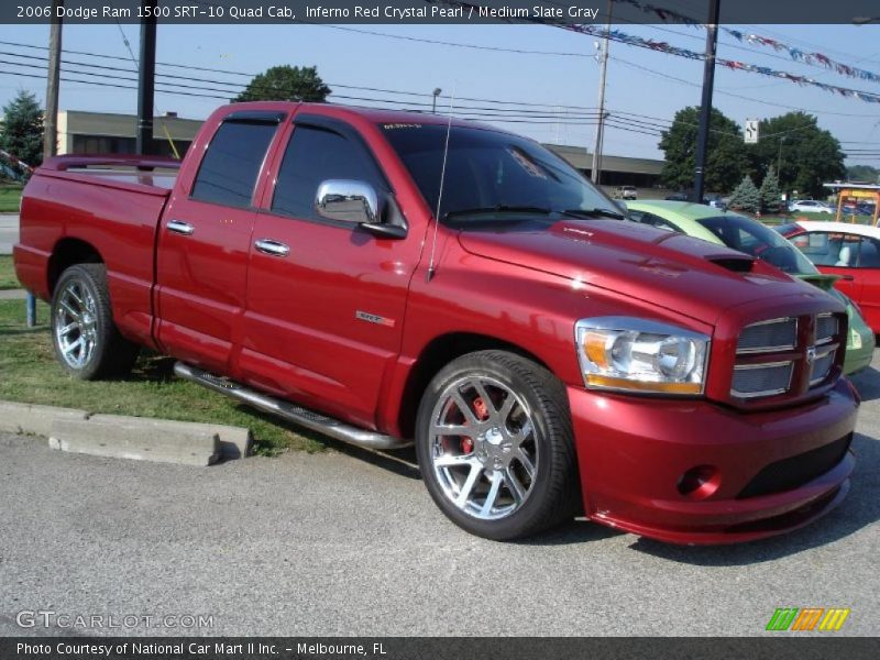 Inferno Red Crystal Pearl / Medium Slate Gray 2006 Dodge Ram 1500 SRT-10 Quad Cab