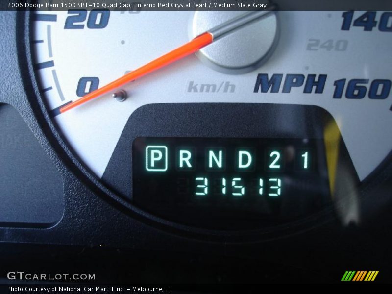 Inferno Red Crystal Pearl / Medium Slate Gray 2006 Dodge Ram 1500 SRT-10 Quad Cab