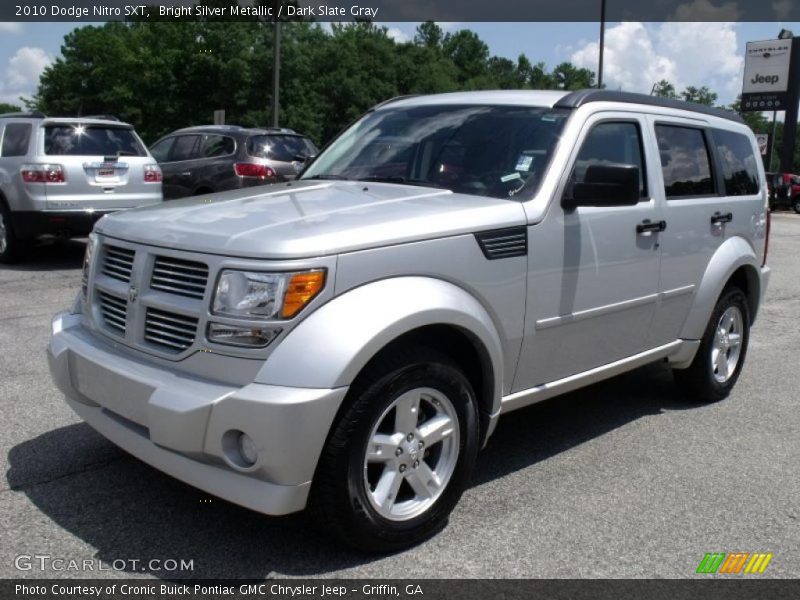 Bright Silver Metallic / Dark Slate Gray 2010 Dodge Nitro SXT