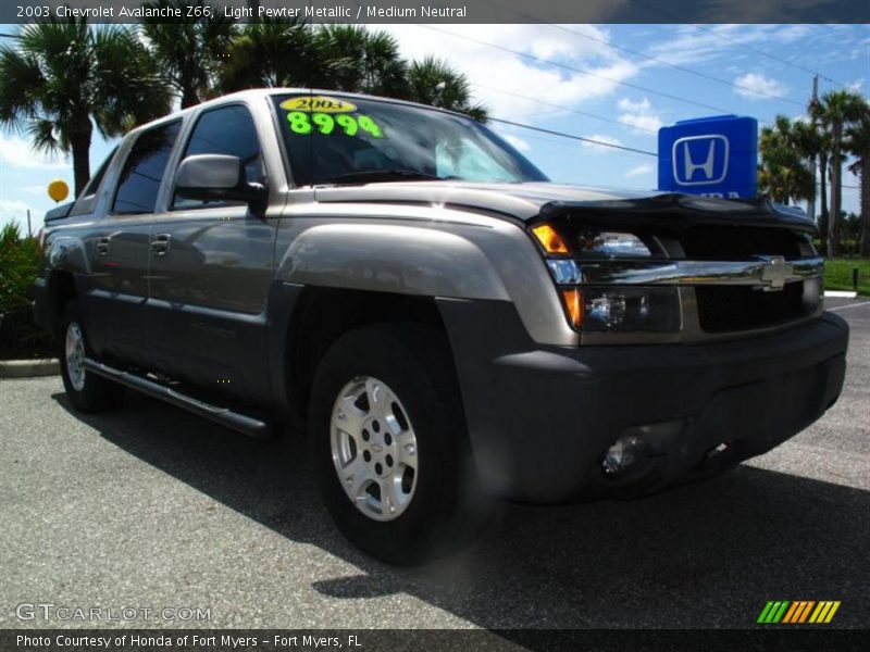 Light Pewter Metallic / Medium Neutral 2003 Chevrolet Avalanche Z66