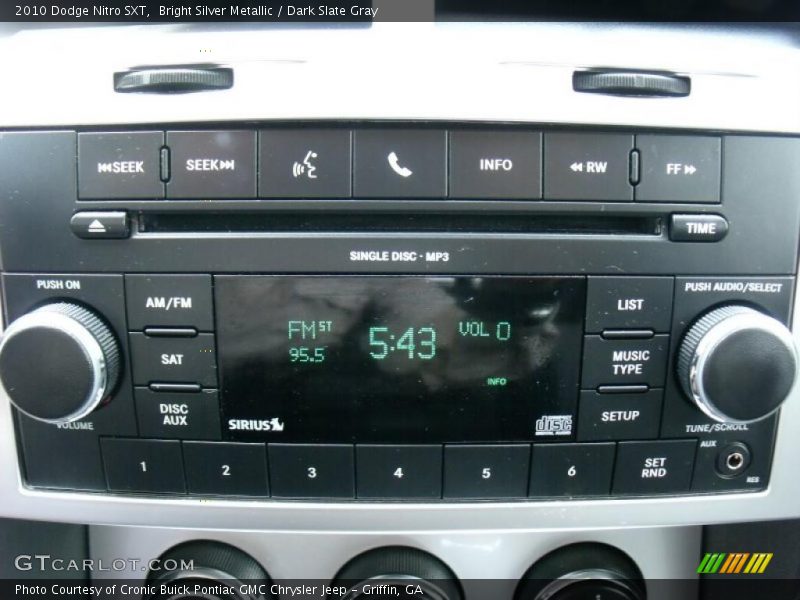 Bright Silver Metallic / Dark Slate Gray 2010 Dodge Nitro SXT