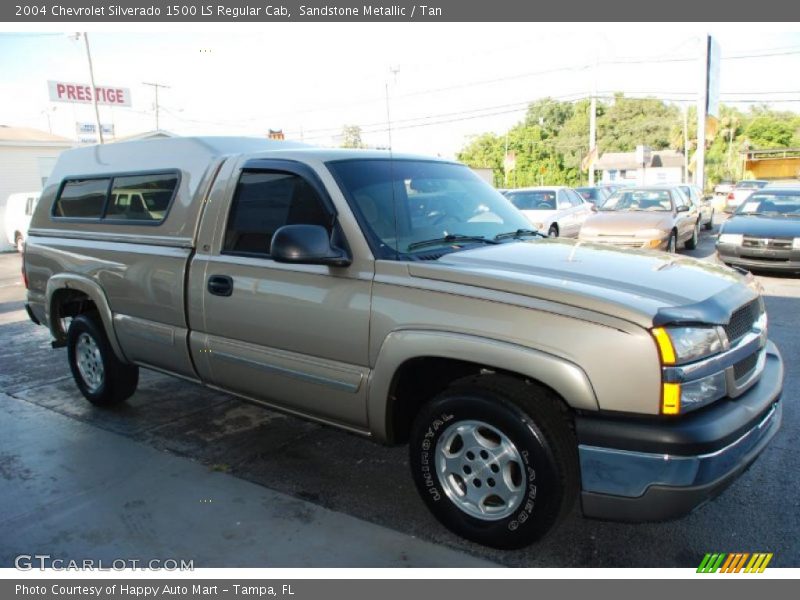Sandstone Metallic / Tan 2004 Chevrolet Silverado 1500 LS Regular Cab