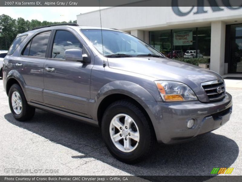 Alpine Gray / Gray 2007 Kia Sorento EX