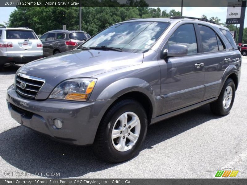 Alpine Gray / Gray 2007 Kia Sorento EX