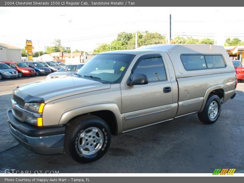 Sandstone Metallic / Tan 2004 Chevrolet Silverado 1500 LS Regular Cab