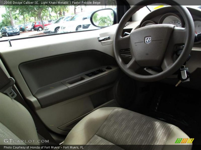 Light Khaki Metallic / Pastel Pebble Beige 2008 Dodge Caliber SE