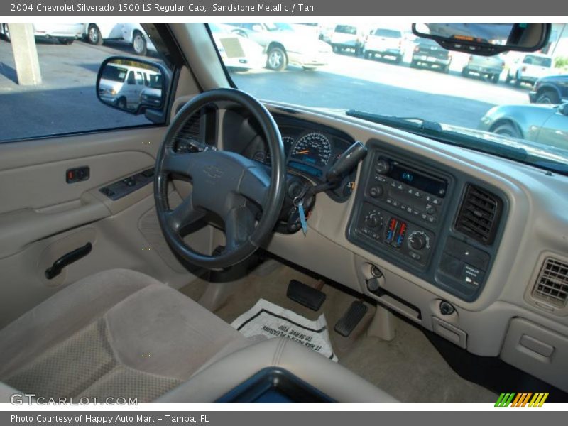 Sandstone Metallic / Tan 2004 Chevrolet Silverado 1500 LS Regular Cab