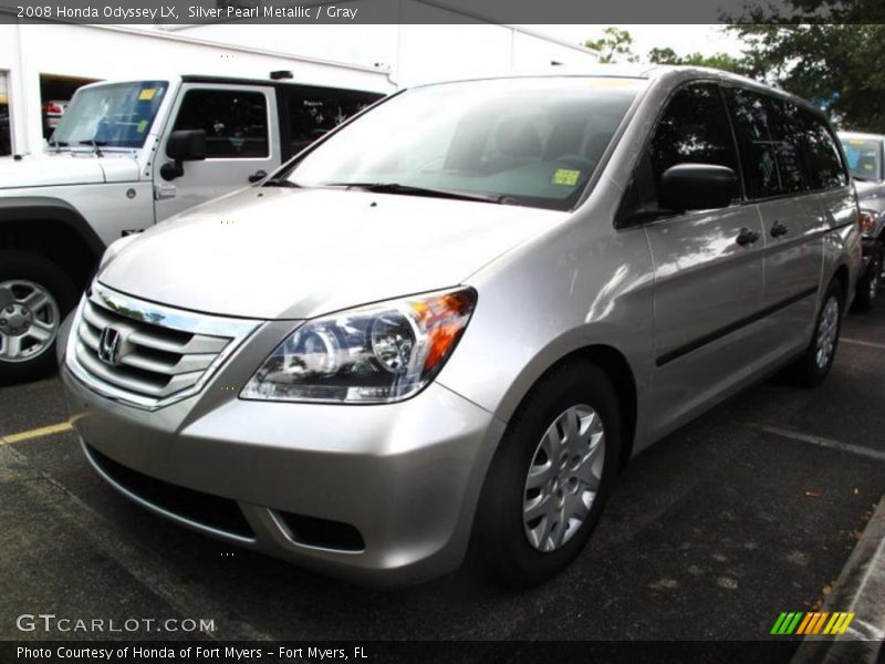 Silver Pearl Metallic / Gray 2008 Honda Odyssey LX