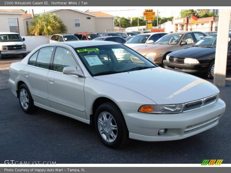 Northstar White / Tan 2000 Mitsubishi Galant ES