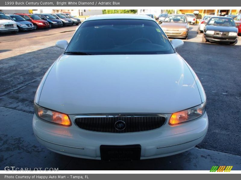 Bright White Diamond / Adriatic Blue 1999 Buick Century Custom