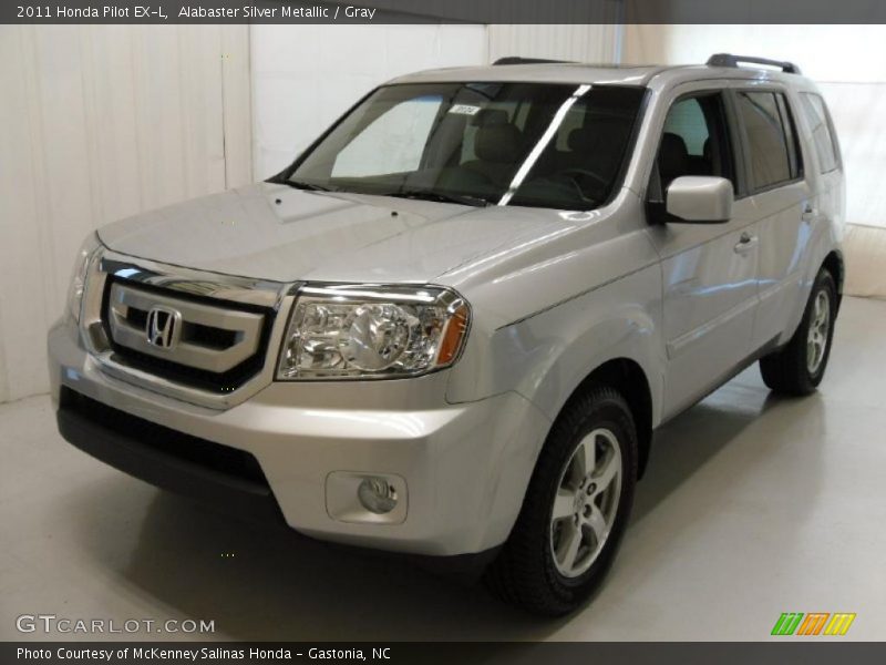 Alabaster Silver Metallic / Gray 2011 Honda Pilot EX-L