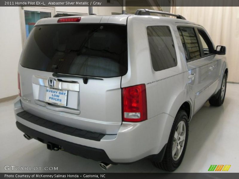 Alabaster Silver Metallic / Gray 2011 Honda Pilot EX-L