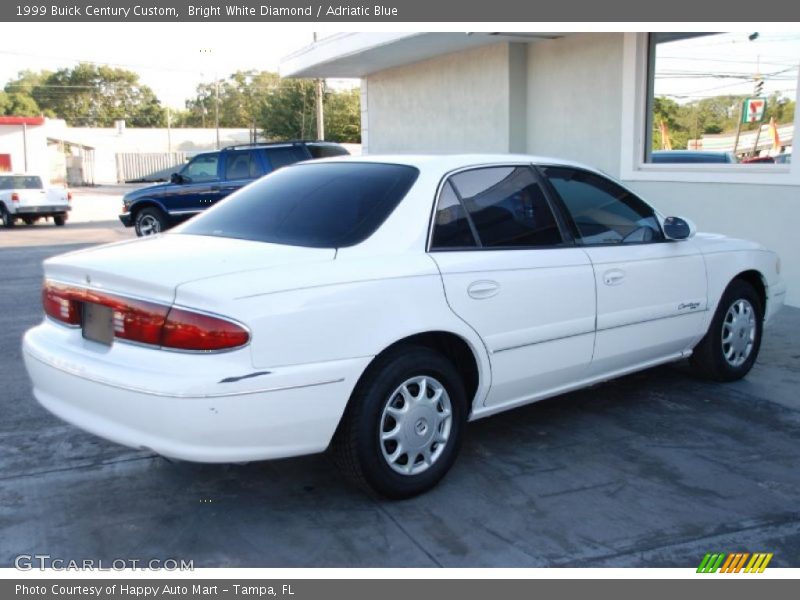 Bright White Diamond / Adriatic Blue 1999 Buick Century Custom