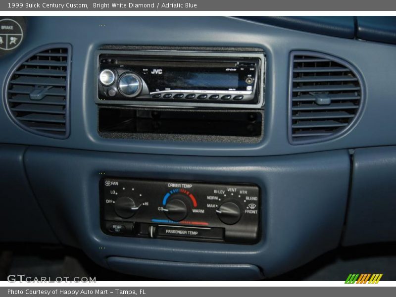 Bright White Diamond / Adriatic Blue 1999 Buick Century Custom