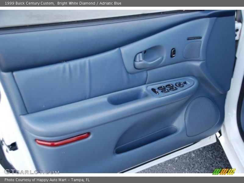Bright White Diamond / Adriatic Blue 1999 Buick Century Custom