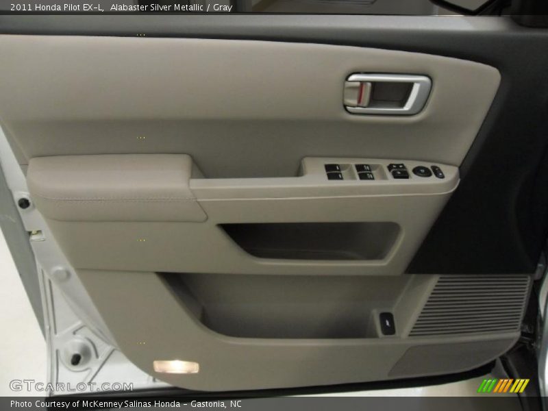 Alabaster Silver Metallic / Gray 2011 Honda Pilot EX-L