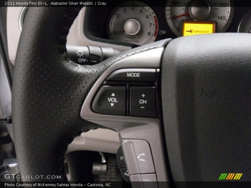 Alabaster Silver Metallic / Gray 2011 Honda Pilot EX-L