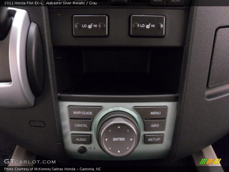Alabaster Silver Metallic / Gray 2011 Honda Pilot EX-L
