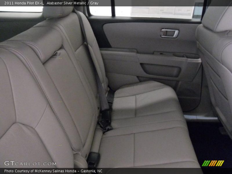 Alabaster Silver Metallic / Gray 2011 Honda Pilot EX-L