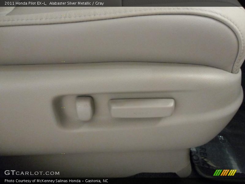 Alabaster Silver Metallic / Gray 2011 Honda Pilot EX-L