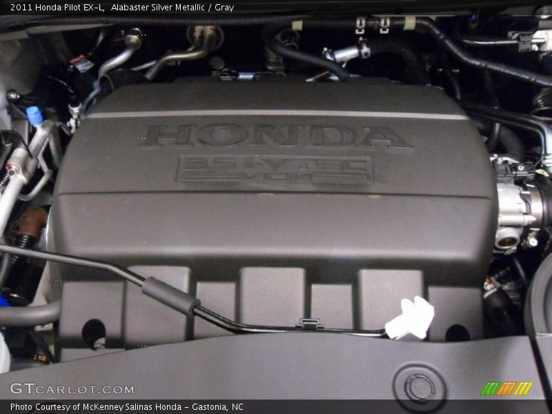 Alabaster Silver Metallic / Gray 2011 Honda Pilot EX-L