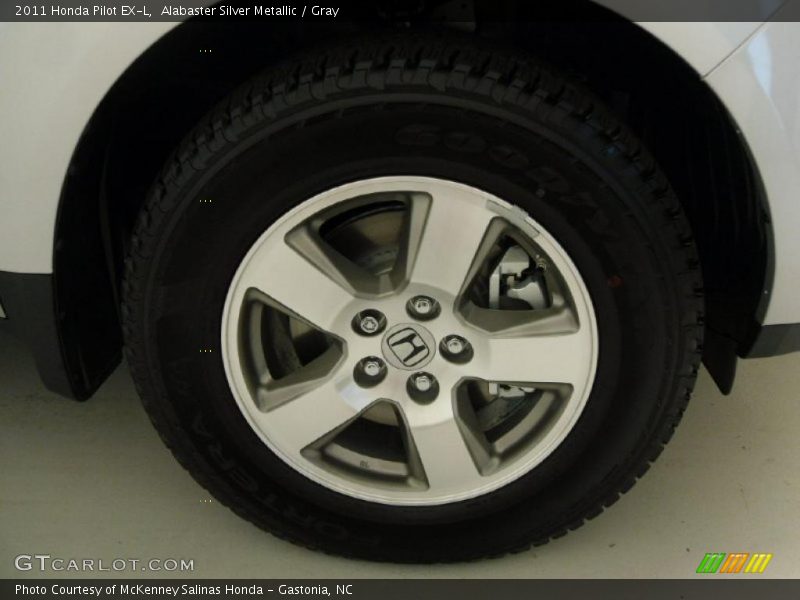Alabaster Silver Metallic / Gray 2011 Honda Pilot EX-L