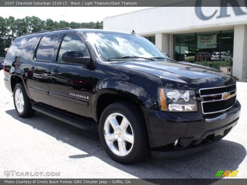 Black / Light Titanium/Dark Titanium 2007 Chevrolet Suburban 1500 LT