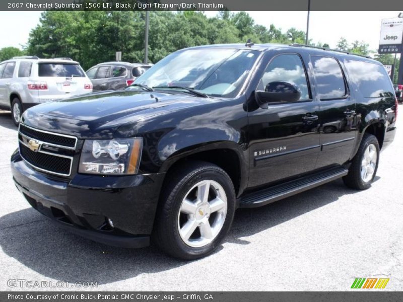 Black / Light Titanium/Dark Titanium 2007 Chevrolet Suburban 1500 LT